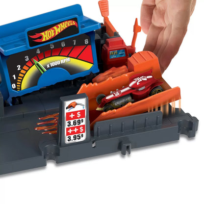 HOT WHEELS CITY EXPLORER PISTA FUEL STATION SHIFT, HOT WHEELS - CITY