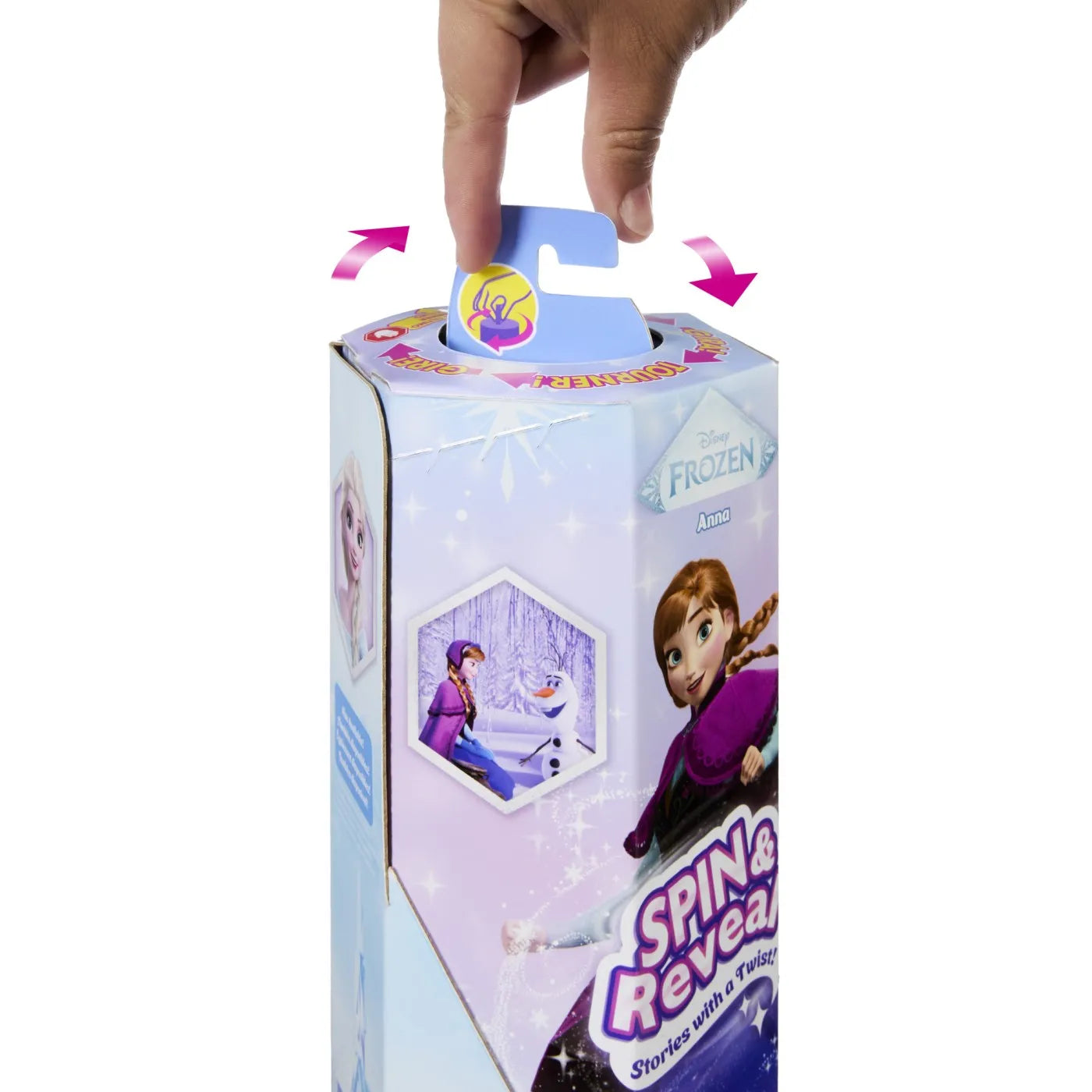 DISNEY FROZEN SPIN AND REVEAL PAPUSA ANNA CU EVANTAI, DISNEY FROZEN