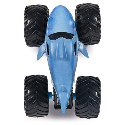 MONSTER JAM MASINUTA METALICA MEGALODON SCARA 1 LA 64, MONSTER JAM