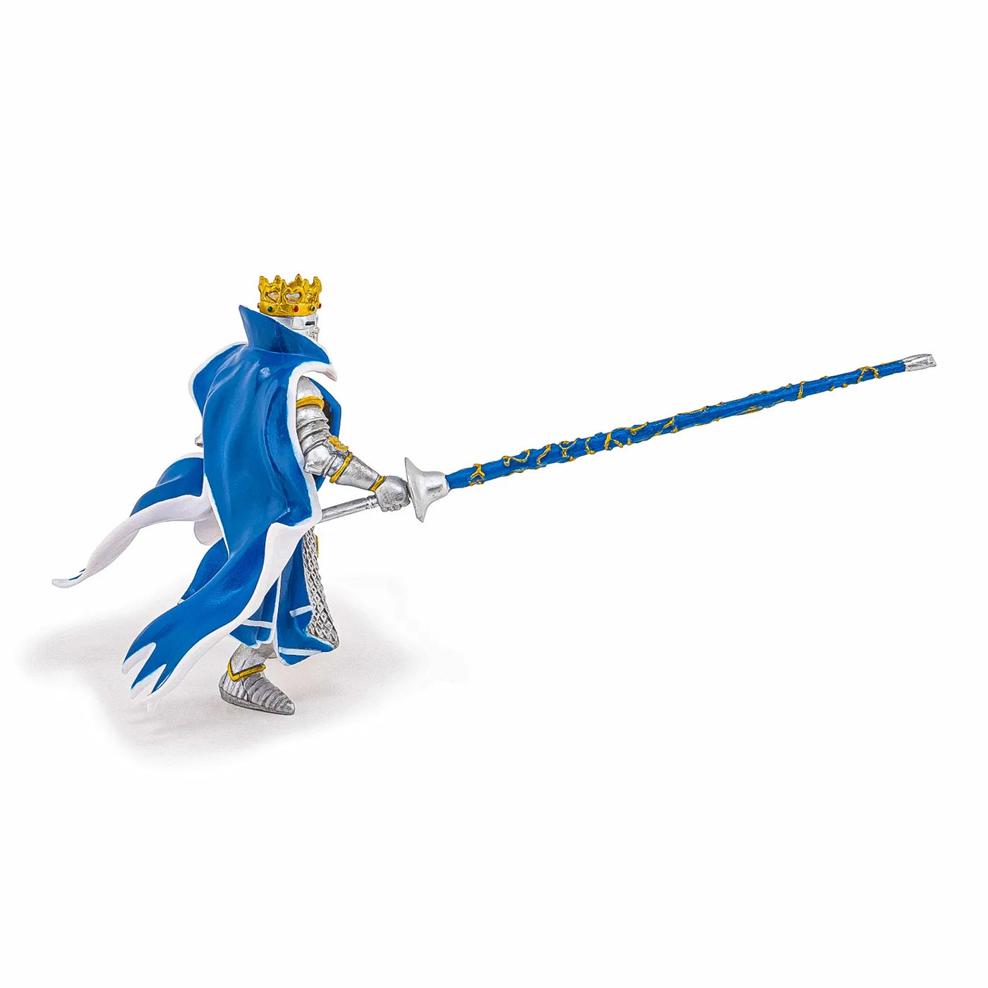 PAPO FIGURINA REGE CU BLAZON DRAGON albastru, PERSONAJE MEDIEVALE FANTASTICE