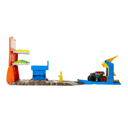 HOT WHEELS MONSTER TRUCKS SET BLAST STATION , HOT WHEELS - MONSTER TRUCK