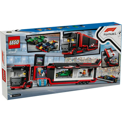 LEGO CITY CAMION F1 CU MASINILE F1 RB20 SI AMR24 60445, LEGO CITY