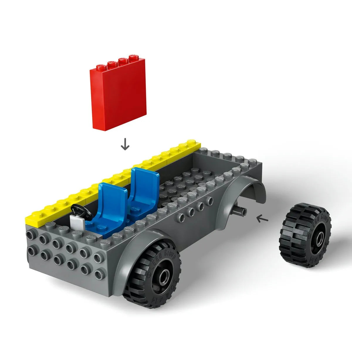 LEGO CITY CAMION DE POMPIERI CU SCARA 60463, LEGO CITY