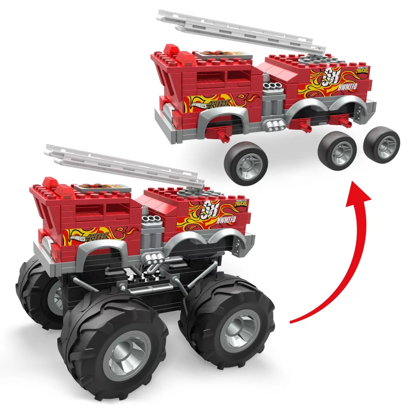 HOT WHEELS MONSTER TRUCK MEGA SET CONSTRUCTIE 5 ALARM, HOT WHEELS - MONSTER TRUCK