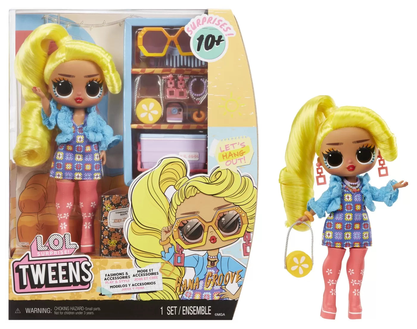 L.O.L. SURPRISE! TWEENS PAPUSA FASHIONISTA HANA GROOVE CU SURPRIZE, LOL SURPRISE