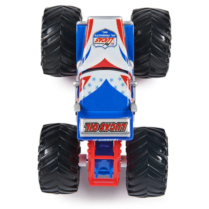 MONSTER JAM MASINUTA METALICA LUCAS STABILIZER SCARA 1 LA 64, MONSTER JAM