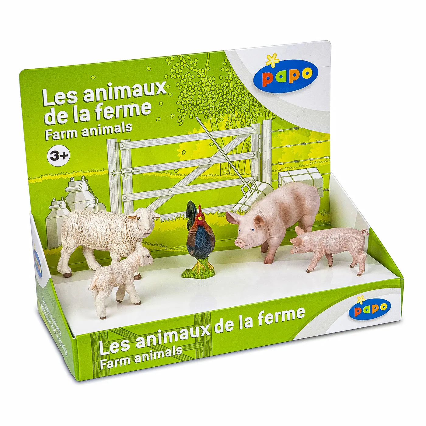PAPO FIGURINA SET 5 ANIMALE DE LA FERMA, PRIETENII DE LA FERMA