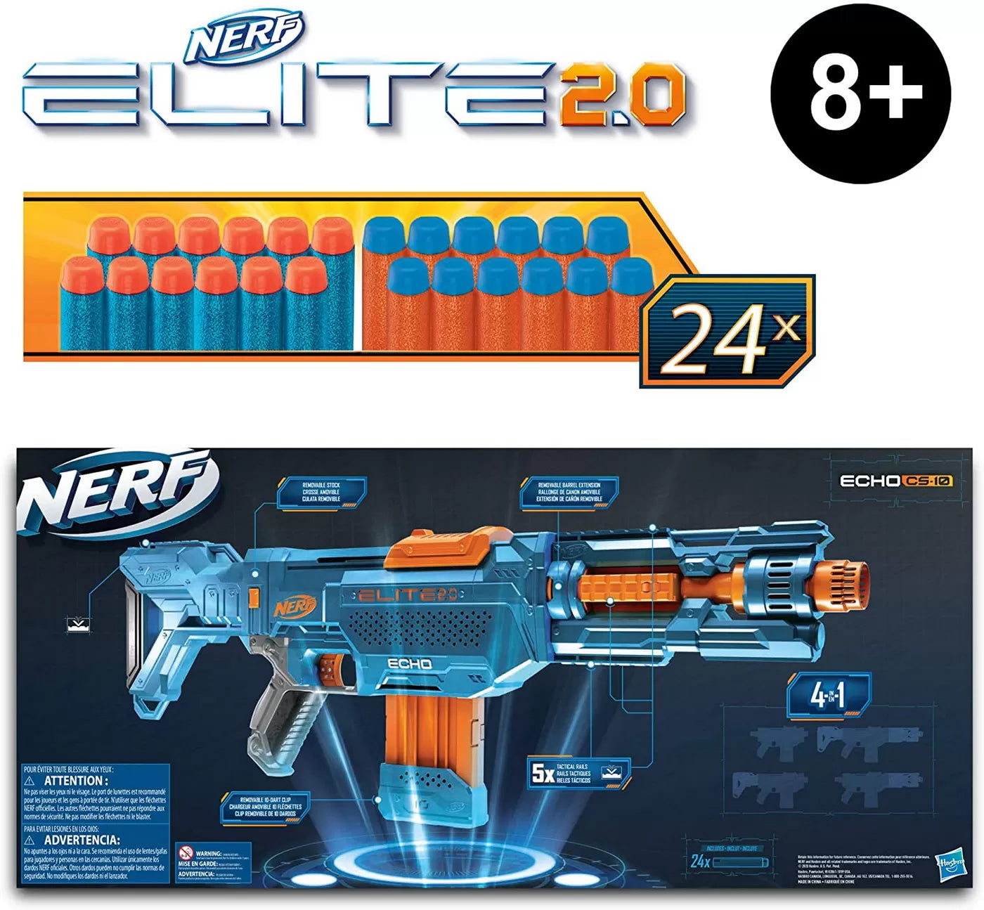NERF BLASTER 2.0 ELITE ECHO CS-10, NERF