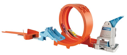 HOT WHEELS CIRCUIT RAPID CU LANSATOR PENTRU CASCADORII SI MASINUTA EXCLUSIVA, HOT WHEELS - ACTION