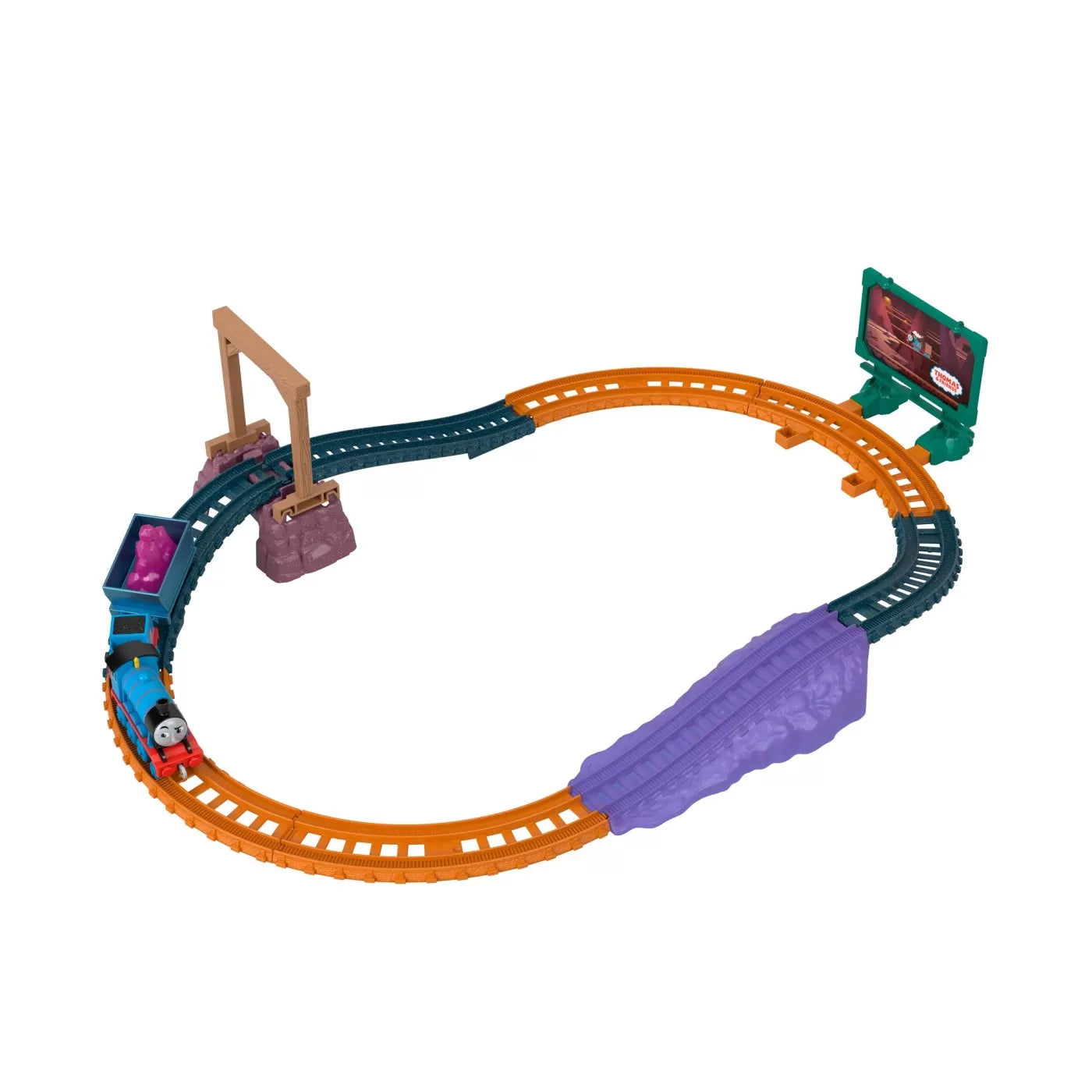 THOMAS SET DE JOACA CU LOCOMOTIVA PUSH ALONG GORDON SI ACCESORII, THOMAS - THOMAS
