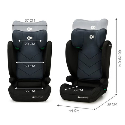 SCAUN AUTO KINDERKRAFT I-SPARK, I-SIZE 100-150 CM, BLACK, KINDERKRAFT