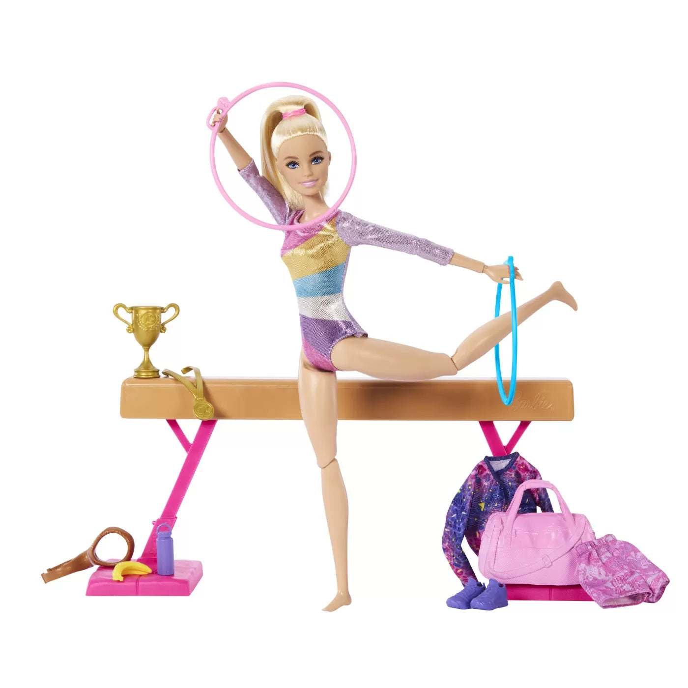 BARBIE PAPUSA BARBIE YOU CAN BE GIMNASTA BLONDA, BARBIE - I CAN BE