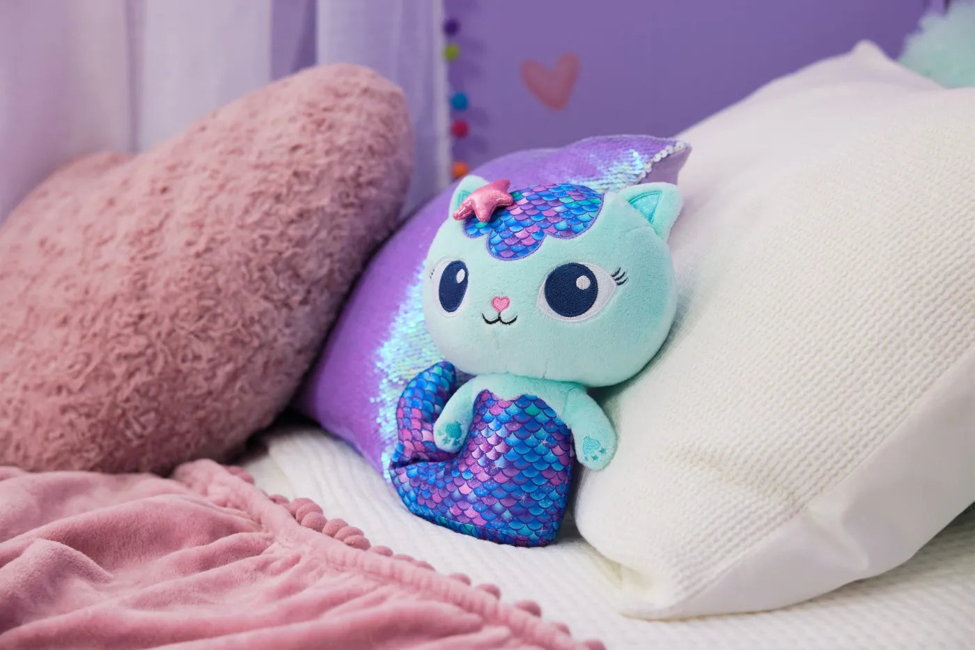 GABBYS DOLLHOUSE JUCARIE DE PLUS PISIRENA FINTASTIC 25CM, GABBYS DOLLHOUSE