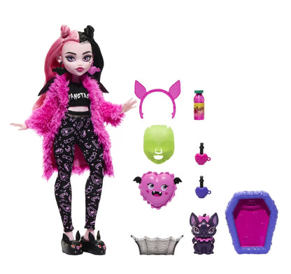 MONSTER HIGH PAPUSA DRACULAURA CREEPOVER PARTY, MONSTER HIGH