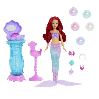 DISNEY PRINCESS PAPUSA ARIEL SI MASUTA DE MACHIAJ CU SURPRIZE, DISNEY PRINCESS