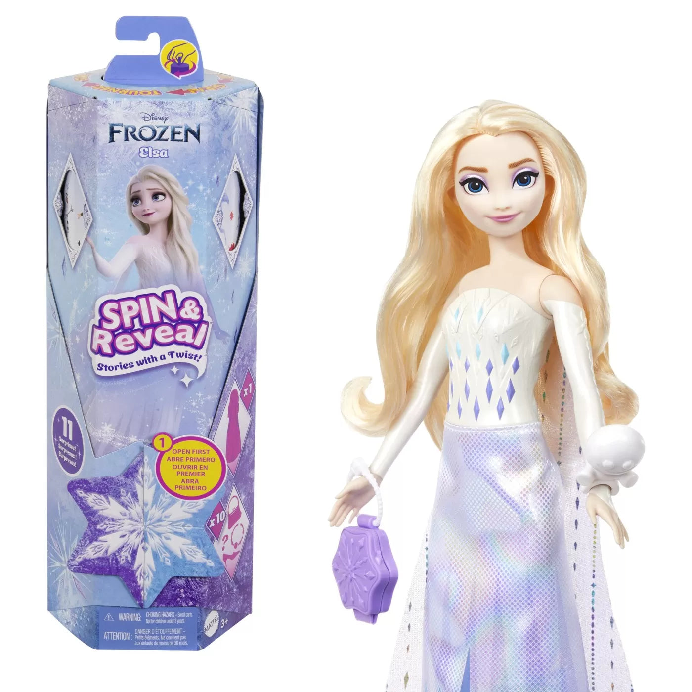 DISNEY FROZEN SPIN AND REVEAL PAPUSA ELSA, DISNEY FROZEN
