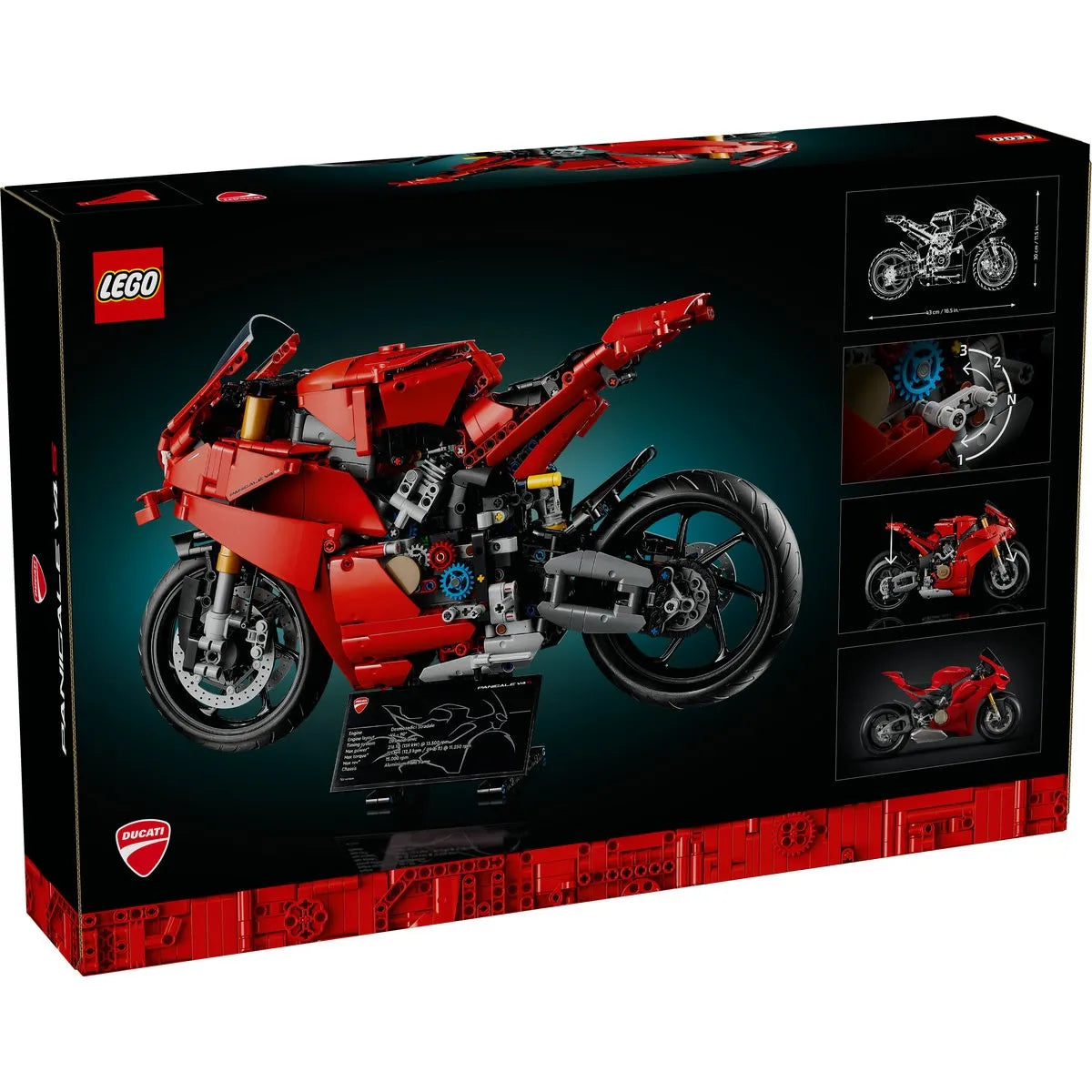 LEGO TECHNIC MOTOCICLETA DUCATI PANIGALE V4 S 42202, LEGO TECHNIC