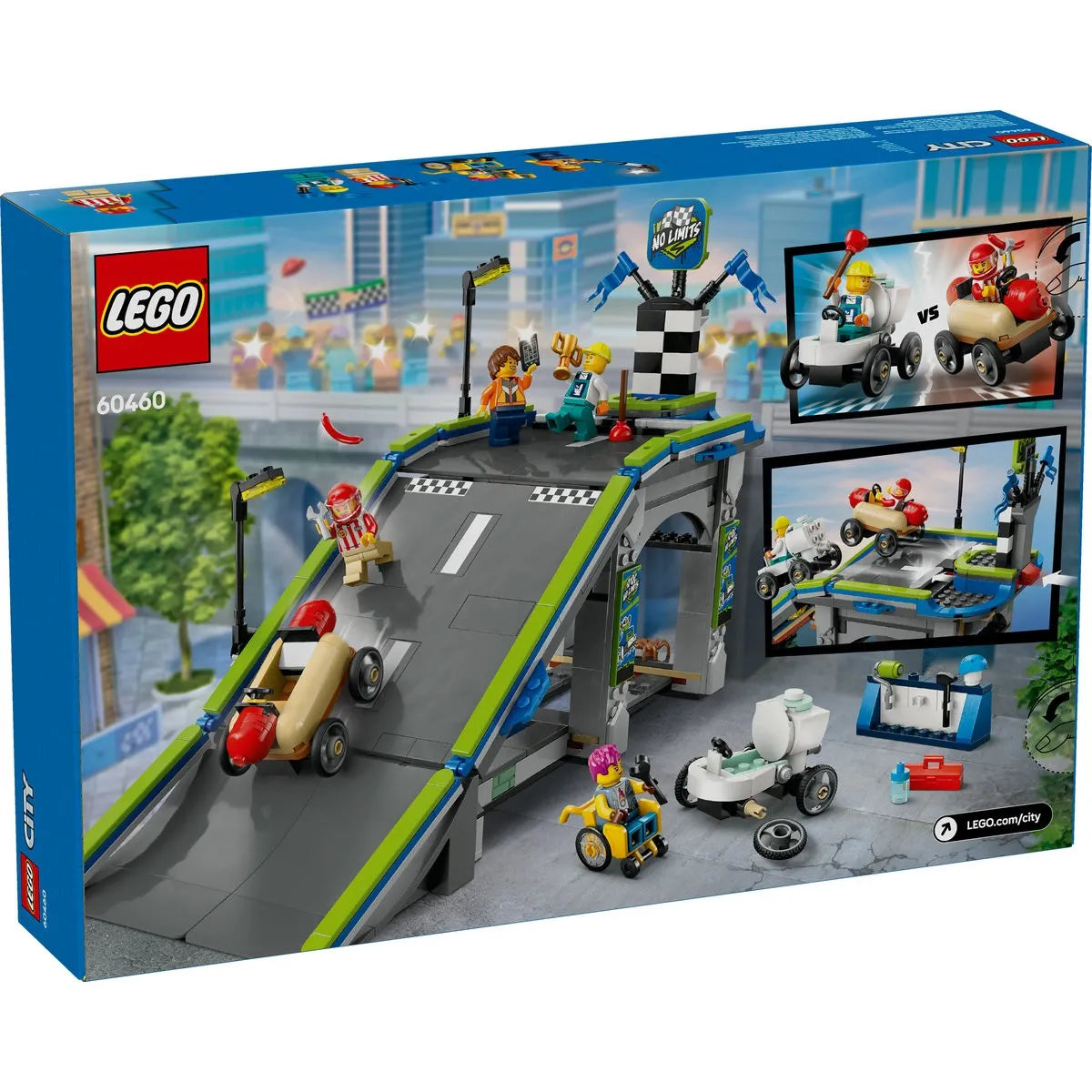 LEGO CITY FARA LIMITE: RAMPA PENTRU CURSE DE MASINI 60460, LEGO CITY