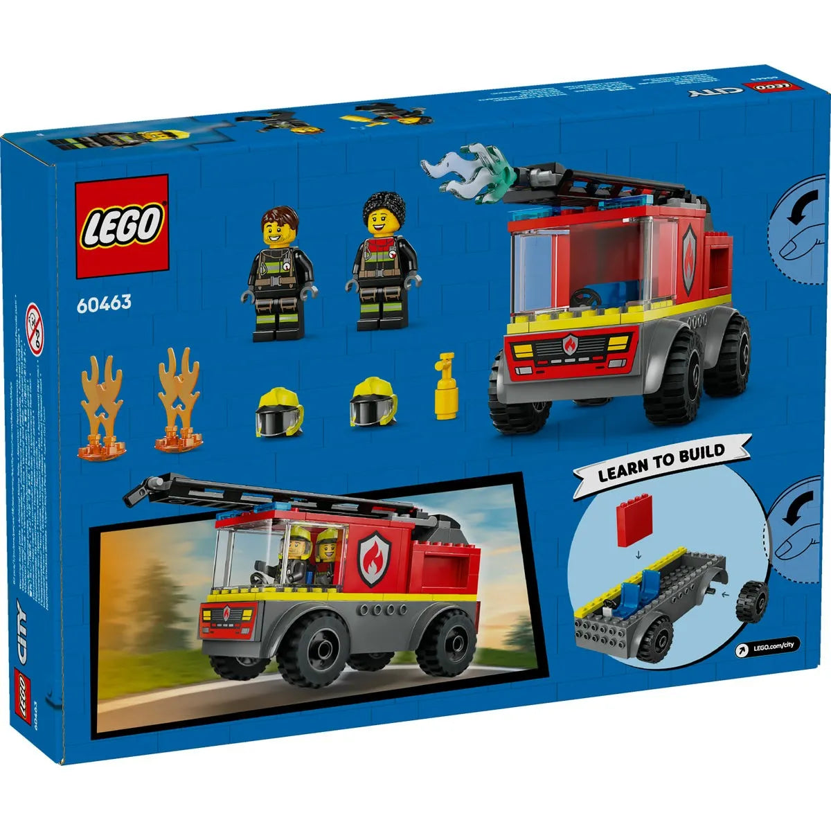 LEGO CITY CAMION DE POMPIERI CU SCARA 60463, LEGO CITY