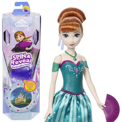 DISNEY FROZEN SPIN AND REVEAL PAPUSA ANNA CU EVANTAI, DISNEY FROZEN