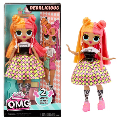 L.O.L. SURPRISE! OMG NEONLICIOUS PAPUSA FASHIONISTA CU ACCESORII, LOL SURPRISE