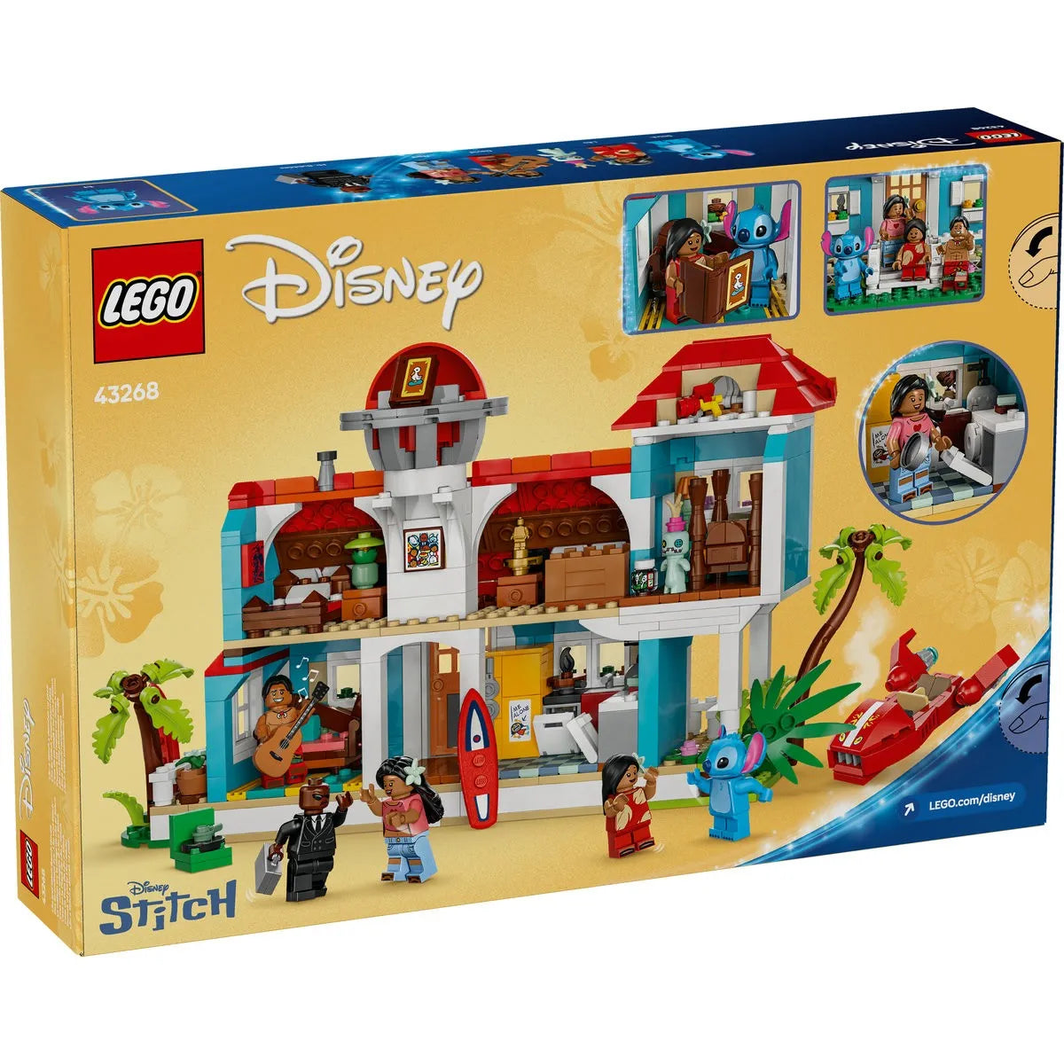 LEGO DISNEY CASA DE PE PLAJA A LUI LILO SI STITCH 43268, LEGO DISNEY
