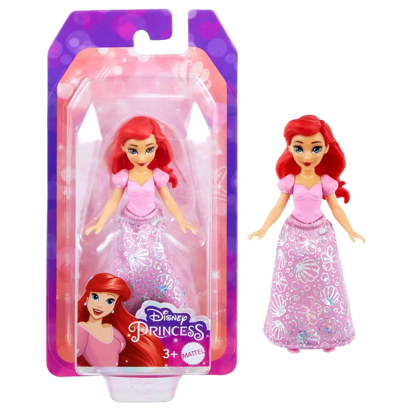 DISNEY PRINCESS MINI PAPUSA ARIEL 9CM, DISNEY PRINCESS