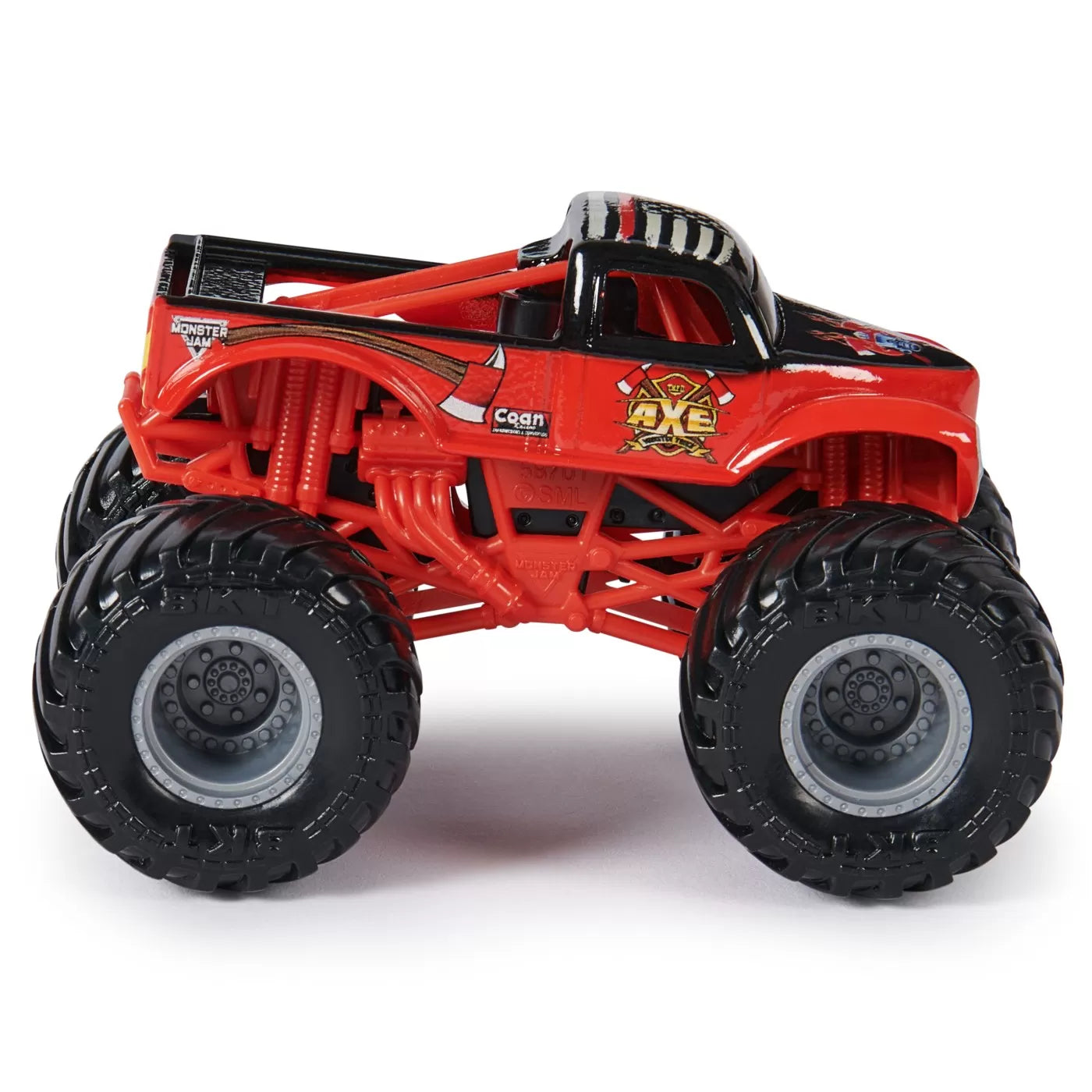 MONSTER JAM SET 2 MASINUTE METALICE LUMBERJACK SI AXE SCARA 1:64, MONSTER JAM