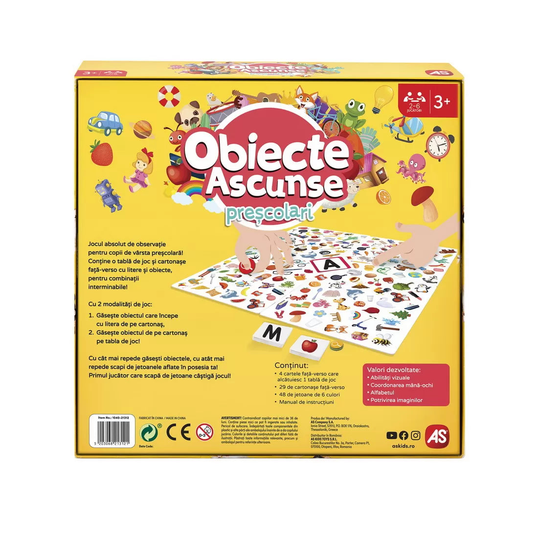 JOC OBIECTE ASCUNSE PRESCOLARI, JOCURI
