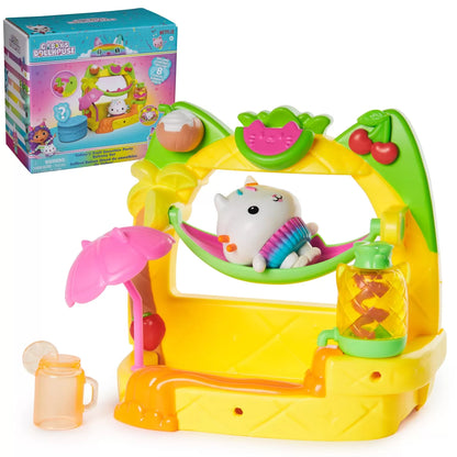 GABBYS DOLLHOUSE SET BALCON PENTRU PETRECEREA CU SMOOTHIE A LUI CAKEY, GABBYS DOLLHOUSE