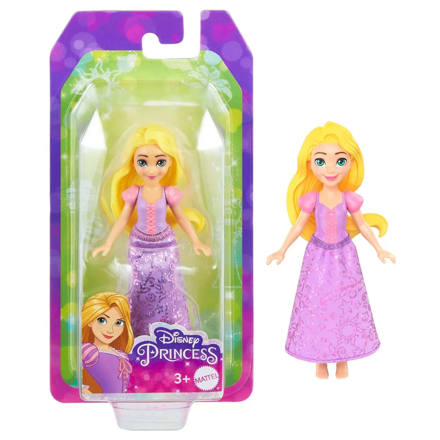 DISNEY PRINCESS MINI PAPUSA RAPUNZEL 9CM, DISNEY PRINCESS