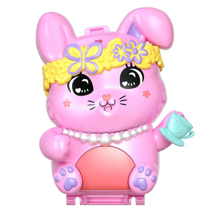 POLLY POCKET SET GENTUTA ANIMALUT IEPURAS LA PETRCERE CU ACCESORII, POLLY POCKET
