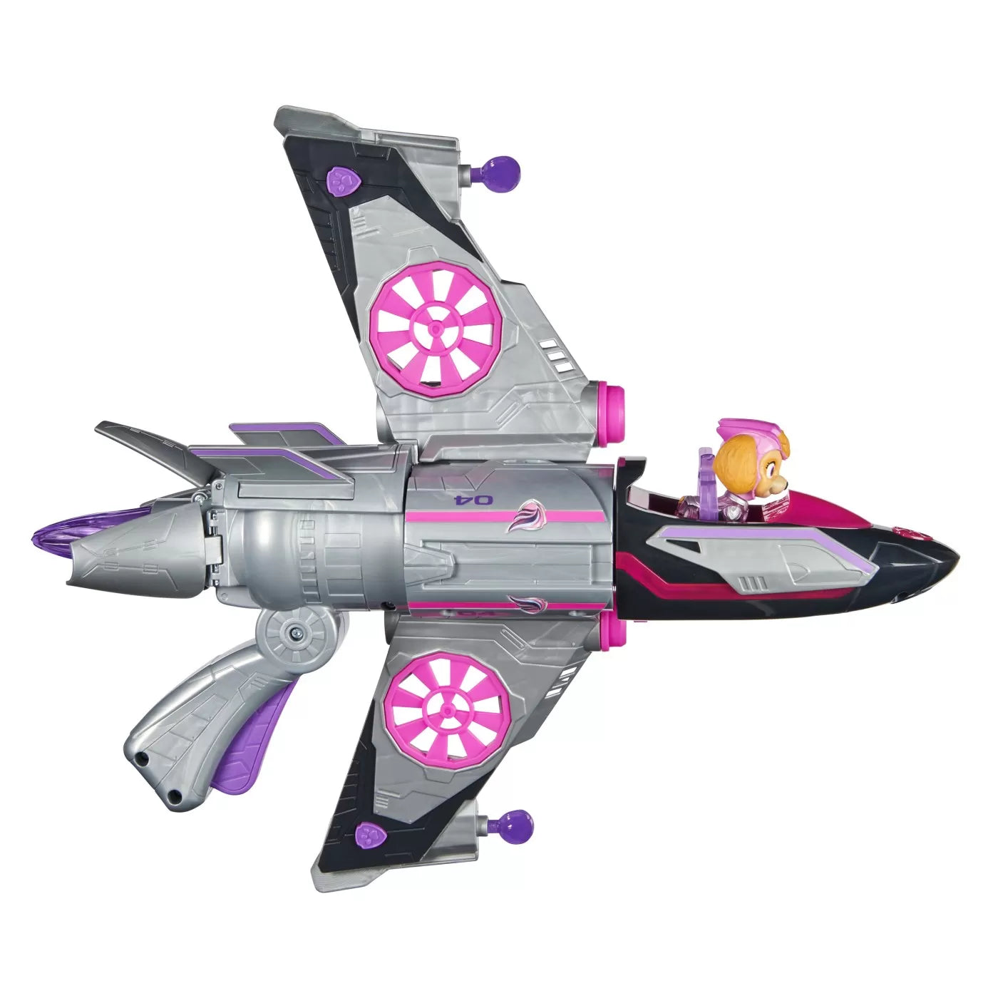 PATRULA CATELUSILOR VEHICUL TRANSFORMATOR SKYE MIGHTY MOVIE JET, PATRULA CATELUSILOR
