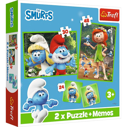 PUZZLE TREFL 2IN1 MEMO STRUMFII SI PRIETENII LUI , TREFL