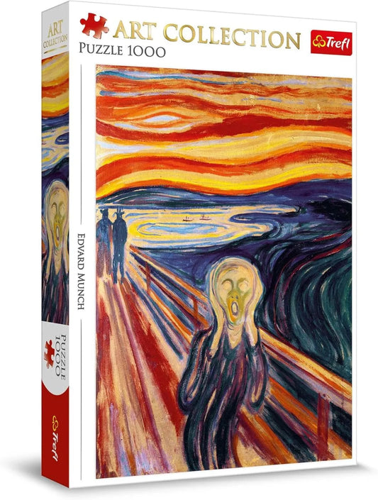 PUZZLE TREFL 1000 ART COLLECTION EDWARD MUNCH TIPATUL, TREFL 1000P