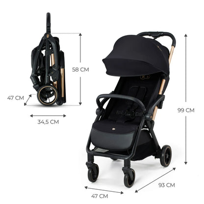 CARUCIOR SPORT KINDERKRAFT APINO, 0-22 KG, RAVEN BLACK, KINDERKRAFT