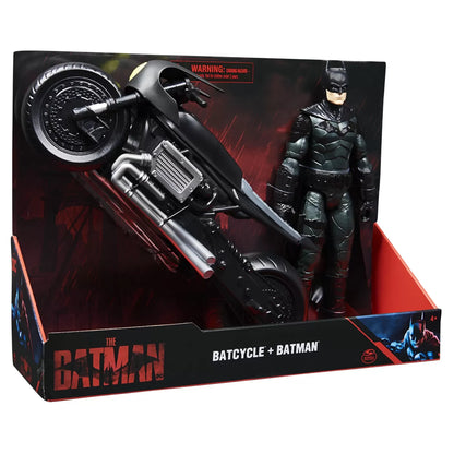BATMAN FILM MOTOCICLETA LUI BATMAN SI FIGURINA BATMAN 30CM, BATMAN