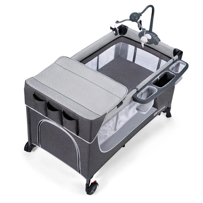 PATUT DE CALATORIE KINDERKRAFT LEODY, CU ACCESORII, GREY, KINDERKRAFT