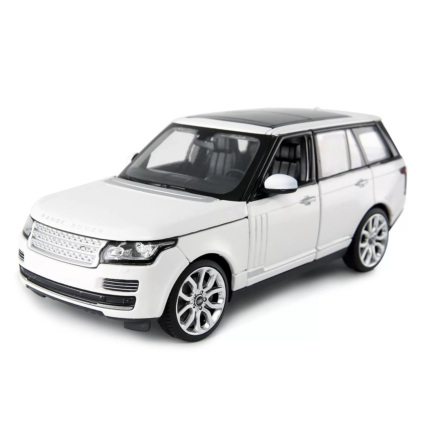 MASINUTA METALICA RANGE ROVER ALB SCARA 1 LA 24, RASTAR METAL 1:24