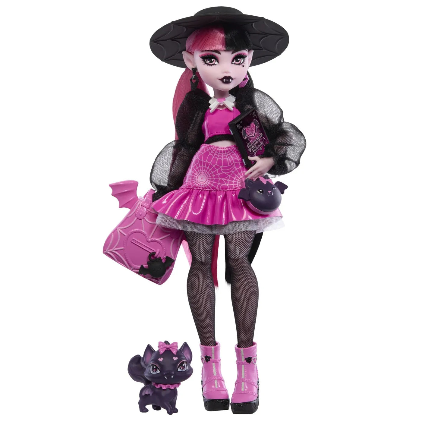 MONSTER HIGH PAPUSA DRACULAURA SI ANIMALUTUL COUNT FABULOUS, MONSTER HIGH