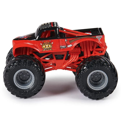 MONSTER JAM SET 2 MASINUTE METALICE LUMBERJACK SI AXE SCARA 1:64, MONSTER JAM