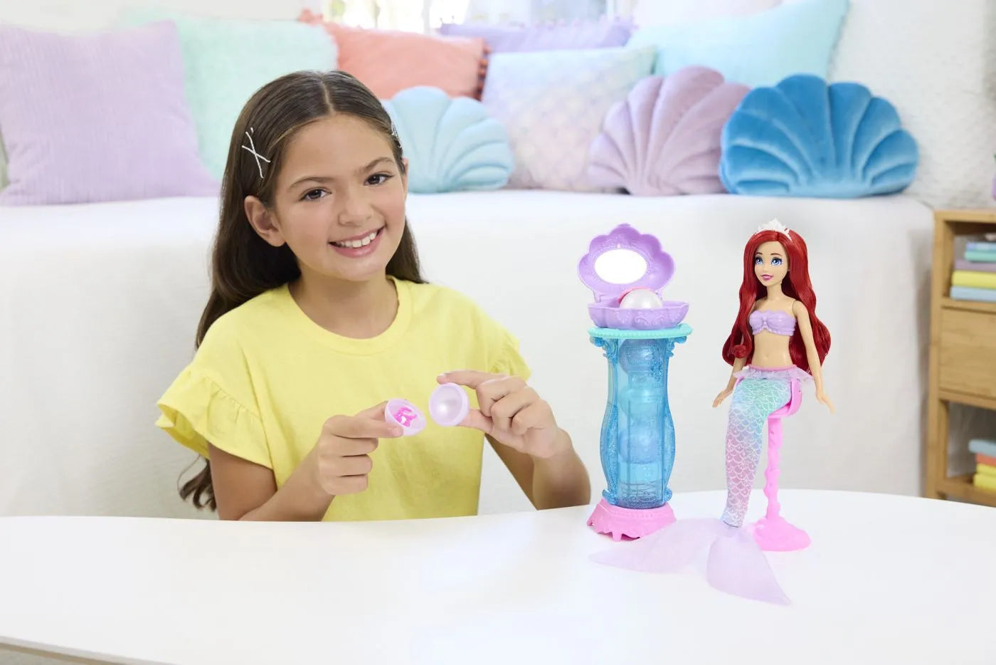 DISNEY PRINCESS PAPUSA ARIEL SI MASUTA DE MACHIAJ CU SURPRIZE, DISNEY PRINCESS