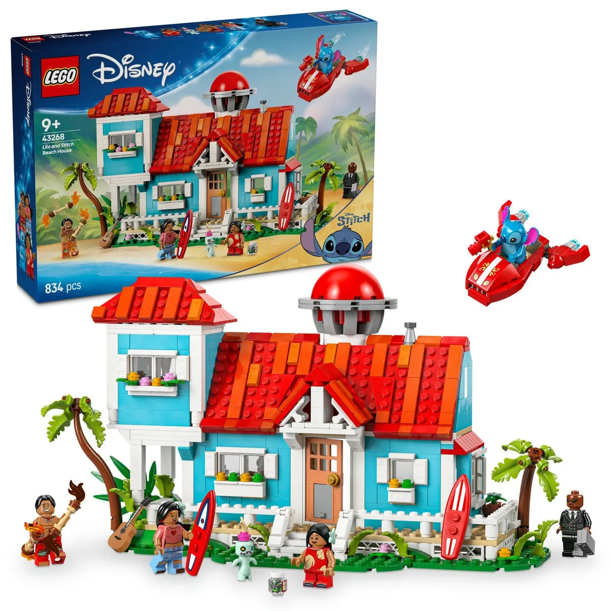 LEGO DISNEY CASA DE PE PLAJA A LUI LILO SI STITCH 43268, LEGO DISNEY