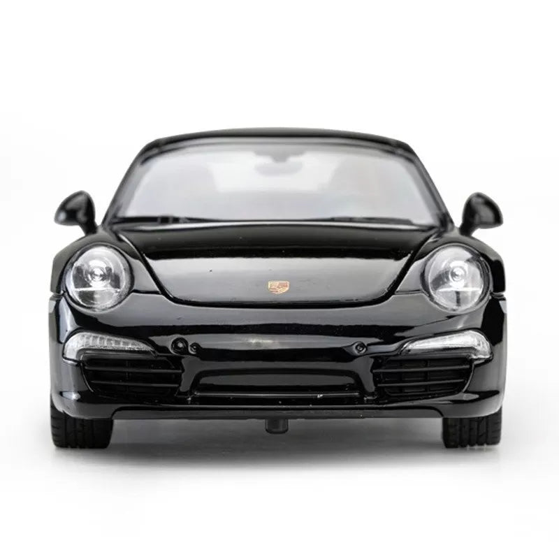 MASINUTA METALICA PORSCHE 911 NEGRU SCARA 1 LA 24, RASTAR METAL 1:24