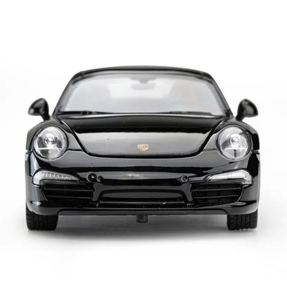 MASINUTA METALICA PORSCHE 911 NEGRU SCARA 1 LA 24, RASTAR METAL 1:24