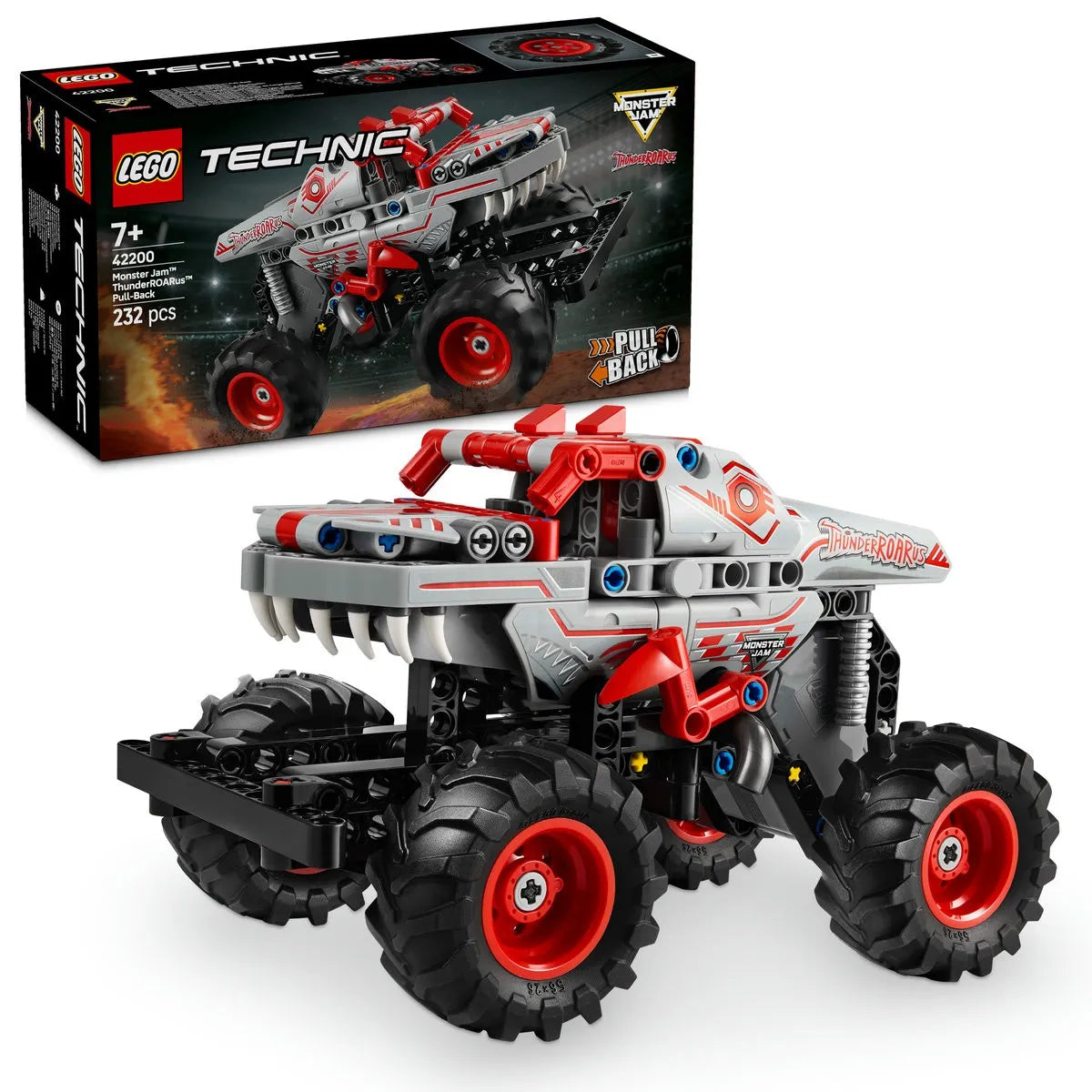 LEGO TECHNIC MONSTER JAM THUNDERROARUS PULL-BACK 42200, LEGO TECHNIC