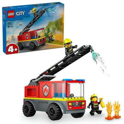 LEGO CITY CAMION DE POMPIERI CU SCARA 60463, LEGO CITY