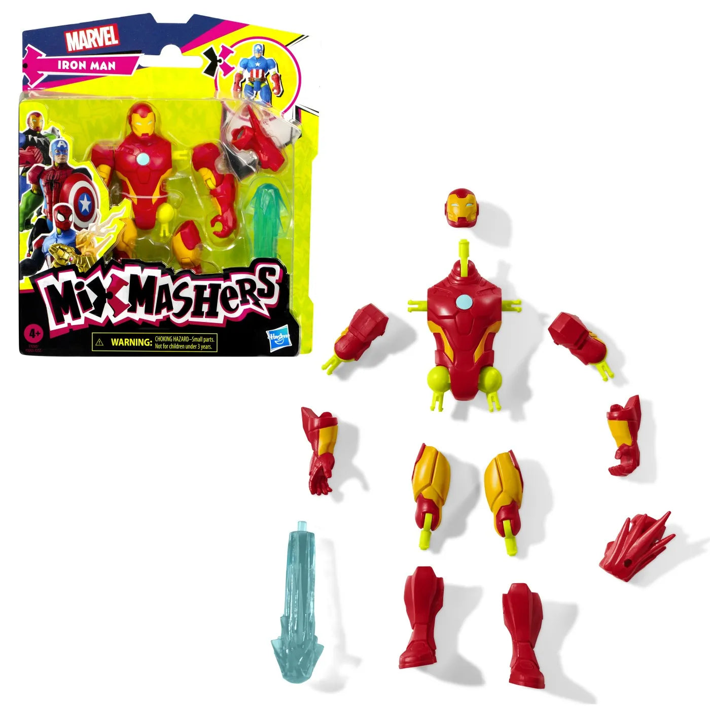 MARVEL AVENGERS MIX MASHERS FIGURINA IRON MAN 12CM, AVENGERS