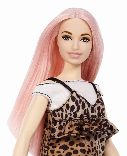 PAPUSA BARBIE FASHIONISTA CU PARUL ROZ, BARBIE - FASHIONISTAS