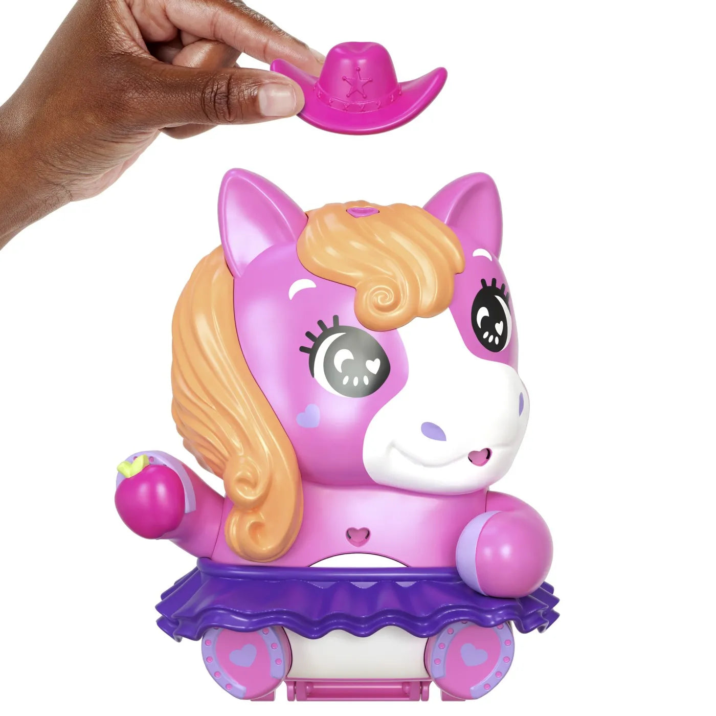 POLLY POCKET SET GENTUTA ANIMALUT PONEI LA RODEO CU ACCESORII, POLLY POCKET